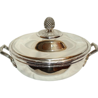 WSI-8624z: Late 20th Century Silverplate Covered Vegetable Dish by Christofle