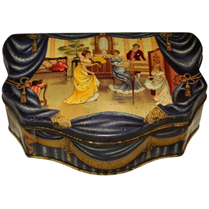 WB-1287z: Huntley &amp; Palmers Biscuit Tin "The Music Room"