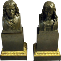 WBR-220z: Pair of Bronze Busts