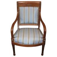WC-1375: Circa 1800-1815 French Directoire to Empire Period Fauteuil