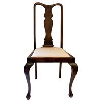 WC-1393z: Late 19th century Queen Anne style Side Chair, English