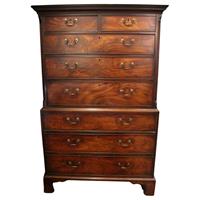 WCH-938z: c. 1765-80 George III Period Chest on Chest