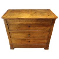 WCH-956z: Circa 1830 Country French Louis Philippe Commode Chest of Drawers