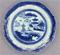 WCI-8468z: Circa 1800-1830 Pair of Chinese Export Blue Canton Soup Plates