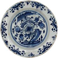 WCI-8497: Late 18th Century Dutch Delft Charger