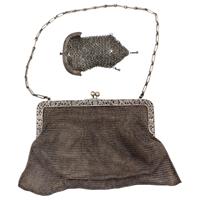 WCO-3587z: Continental 800 Standard Silver Purse, Late 19th-early 20th Century