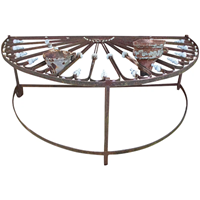 WGD-23: Mid-19th Century French Iron Fan Light Converted Table