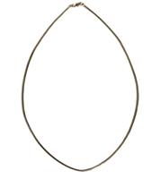 WJ-963z: Omega Style 14k White Gold Necklace