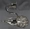 WL-1503z: Circa 1930s English Silver on Copper 3-Light Wall Sconce