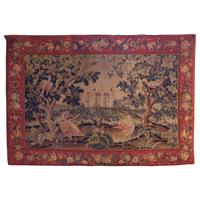 WLI-311z: Mid-19th Century French or German Needlepoint & Petit Point Tapestry