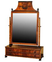 WM-519z: Late 19th Century Biedermeier Revival Shaving Mirror