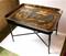 WOT-2512z: Circa 1860s Papier Mache Tray On Coffee Table Stand