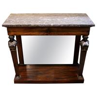WOT-2520: Circa 1810 Empire Period French Marble Top Console Table