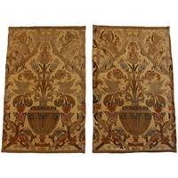WP-2466z: Late 17th-Early 18th Century Pair of French Needlework
