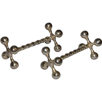 WSI-4604: Victorian Silverplated Knife Rests - A Pair
